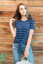 Load image into Gallery viewer, Ainsley Striped Top in Navy
