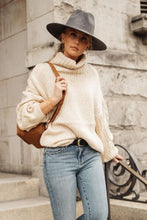 Load image into Gallery viewer, Jolene Turtleneck Sweater in Ivory
