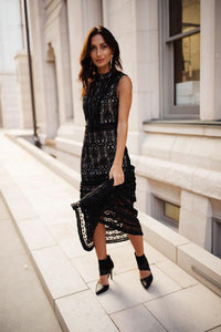 Eva Sleeveless Dress in Black - FINAL SALE
