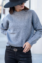 Load image into Gallery viewer, Emilia Crew Neck Sweater in Grey
