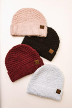 Load image into Gallery viewer, C.C. Ribbed Beanie in White
