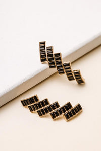 Geddes Jewel Earrings in Black