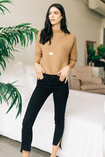 Load image into Gallery viewer, Celyn Mock Neck Sweater In Camel
