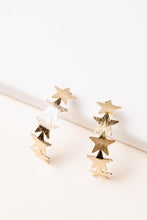 Load image into Gallery viewer, Curved Star Earrings
