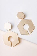 Load image into Gallery viewer, Hexagons Oversized Earrings
