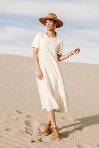 Celina Textured Midi Dress