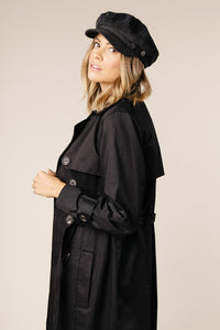 Bedford Trench Coat in Black