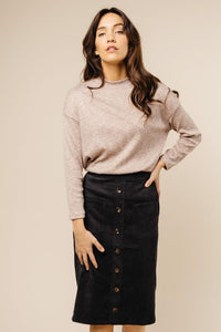 Ella Mock Neck Top - FINAL SALE