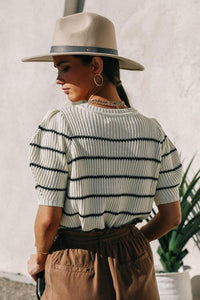Gabby Striped Knit Top