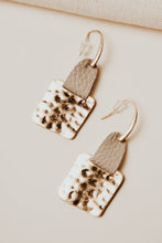 Load image into Gallery viewer, Kai Square Earrings in Taupe
