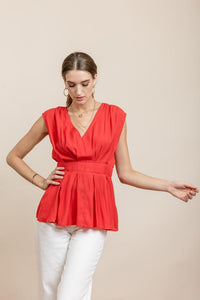 Allison Peplum Top - FINAL SALE