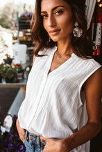 Load image into Gallery viewer, Gavigan Sleeveless Button Down - FINAL SALE
