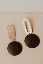 Load image into Gallery viewer, Drop Down Wooden Earrings
