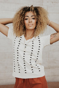 Embroidered Triangle Tee