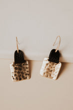 Load image into Gallery viewer, Kai Square Earrings in Black

