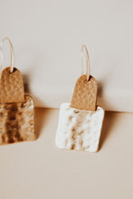 Load image into Gallery viewer, Kai Square Earrings in Brown
