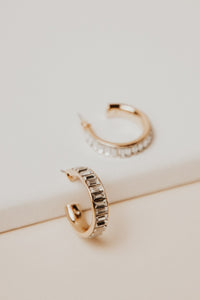 Jewel Hoop Earrings