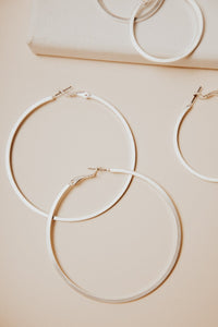 For a Hoop Earrings Set in Silver