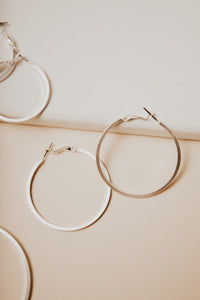 For a Hoop Earrings Set in Silver