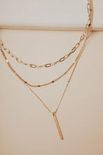 Load image into Gallery viewer, Dainty Chain Bar Necklace
