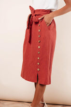 Load image into Gallery viewer, Ginger Midi Skirt in Rust
